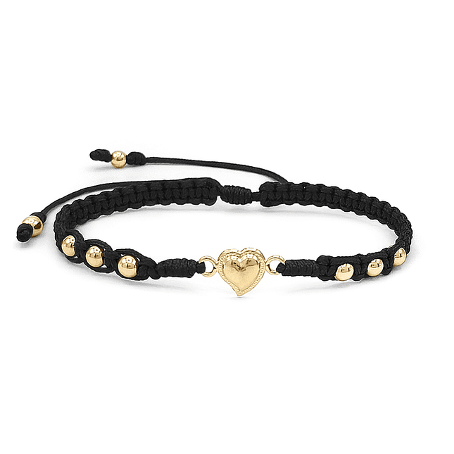 Pulsera Corazón Oro Laminado 18k 2