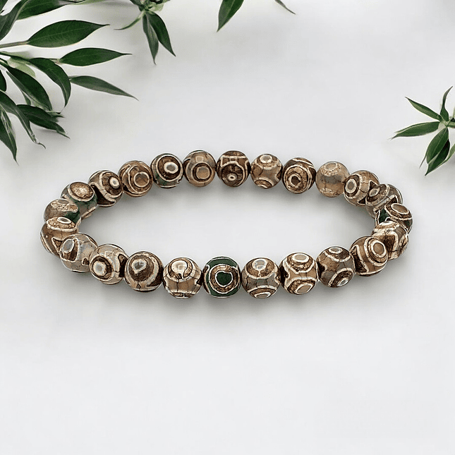 Pulsera Piedra Ágata Tibetana 8mm 2