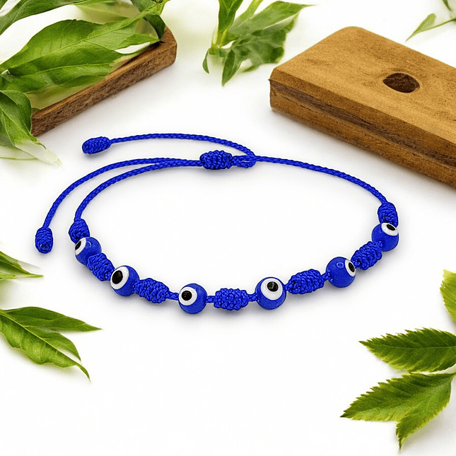 Pulsera 7 Nudos Ojo Turco Protección Amor Buena Suerte 5