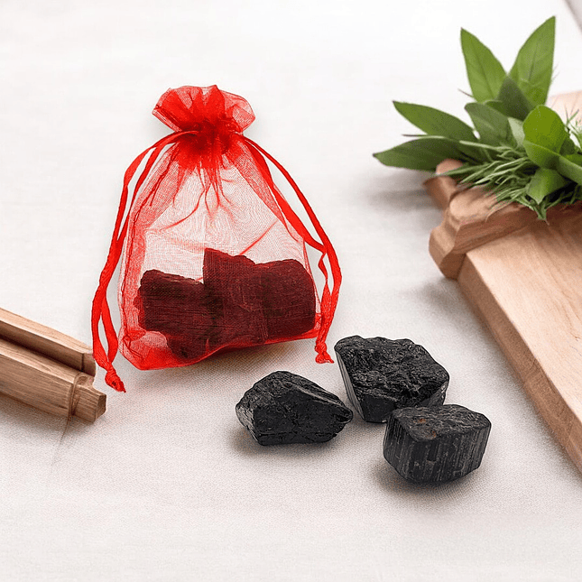 Kit de Protección Piedras Turmalina Negra Naturales 3