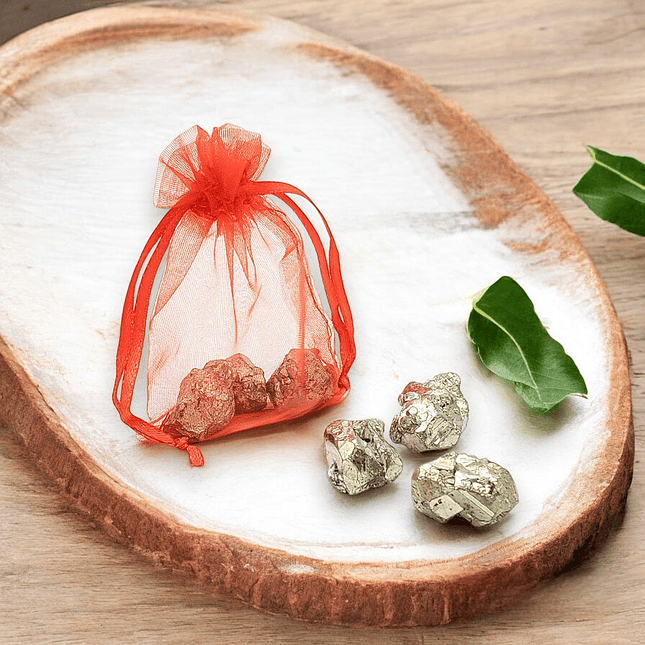 Kit de Prosperidad Piedras Pirita Naturales 3