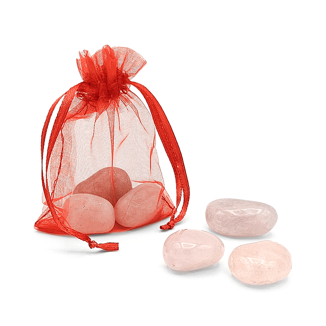 Kit de Amor y Armonía Piedras de Cuarzo Rosado Naturales 1
