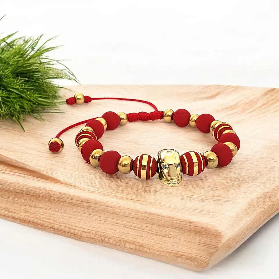 Pulsera con Neopreno Rojo Iron Man 3