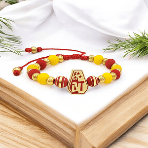 Pulsera Deportes Tolima Neopreno Acero Dorado