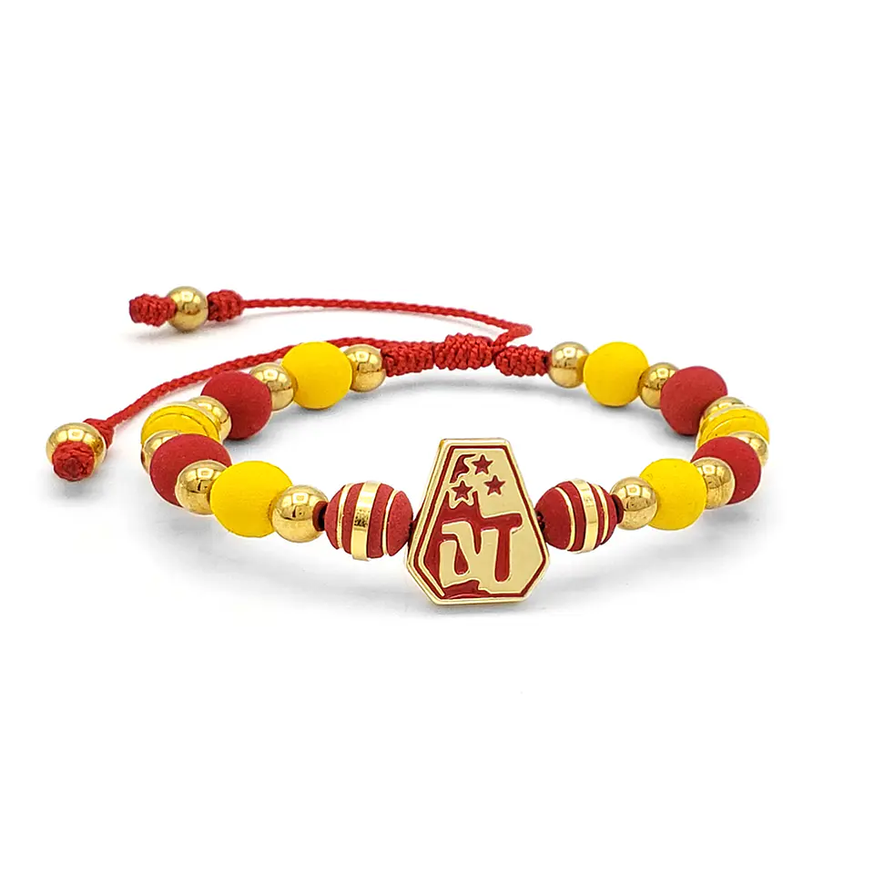 Pulsera Deportes Tolima Neopreno Acero Dorado 1