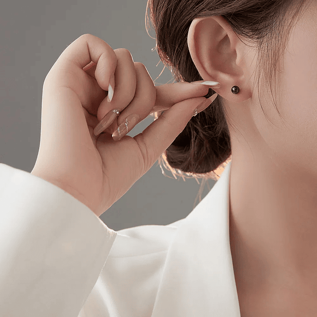 Topos Aretes Balin de Plata 925 Italiana de 5mm 5