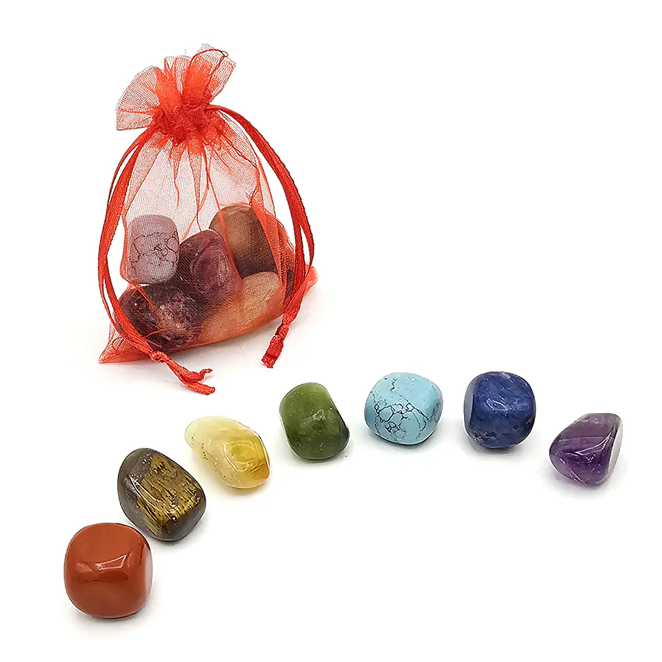 Kit de Energía y Equilibrio Piedras 7 Chakras Naturales 2