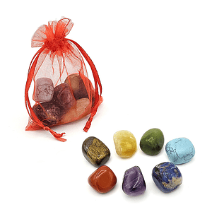 Kit de Energía y Equilibrio Piedras 7 Chakras Naturales