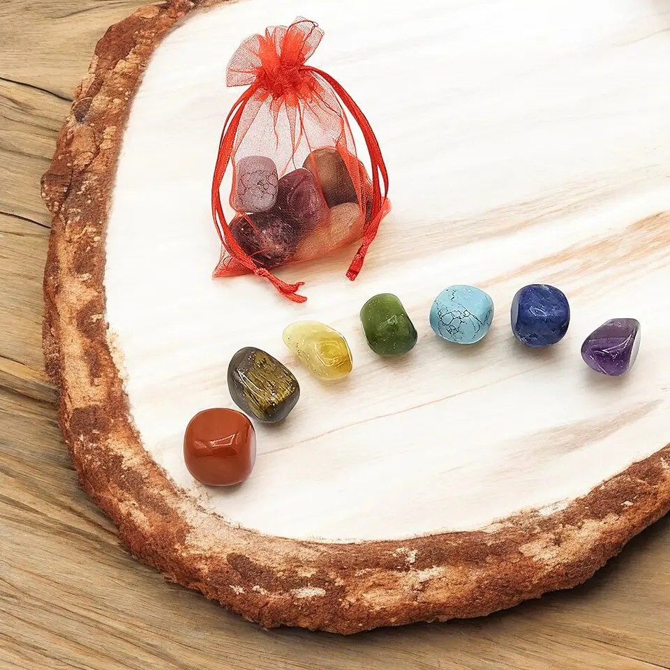 Kit de Energía y Equilibrio Piedras 7 Chakras Naturales 5