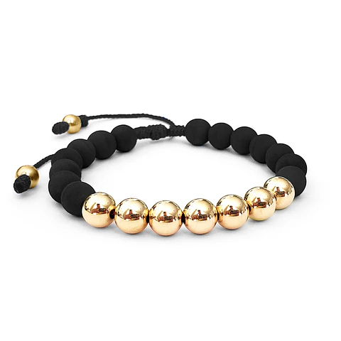 Pulsera Neopreno Oro Laminado 18K