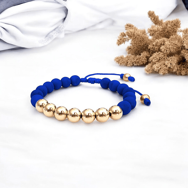 Pulsera Neopreno Oro Laminado 18K 8