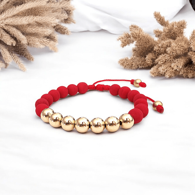 Pulsera Neopreno Oro Laminado 18K 6