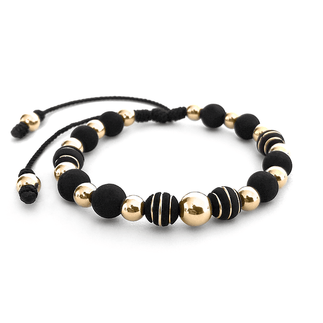 Pulsera Neopreno Oro Laminado 18K 1