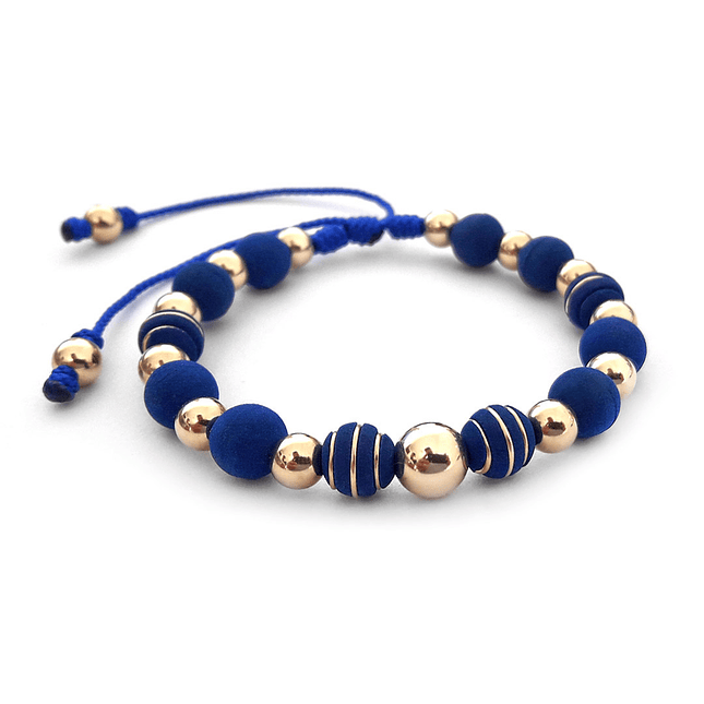 Pulsera Neopreno Oro Laminado 18K 3