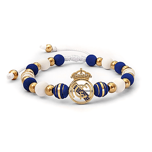 Pulsera Real Madrid Neopreno Acero Dorado