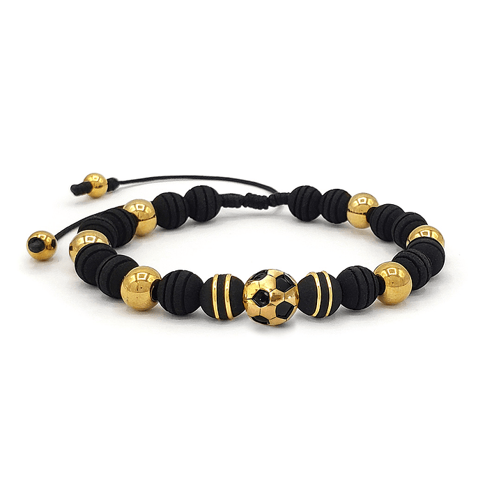 Pulsera Balón Futbol Neopreno Acero