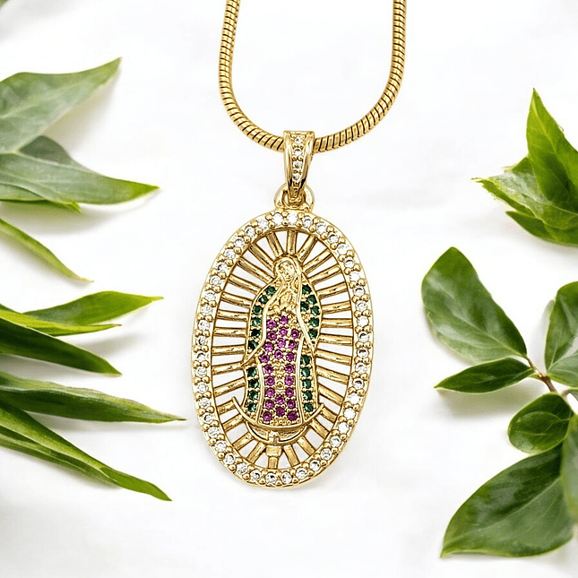 Cadena Virgen de Guadalupe Cristales 2