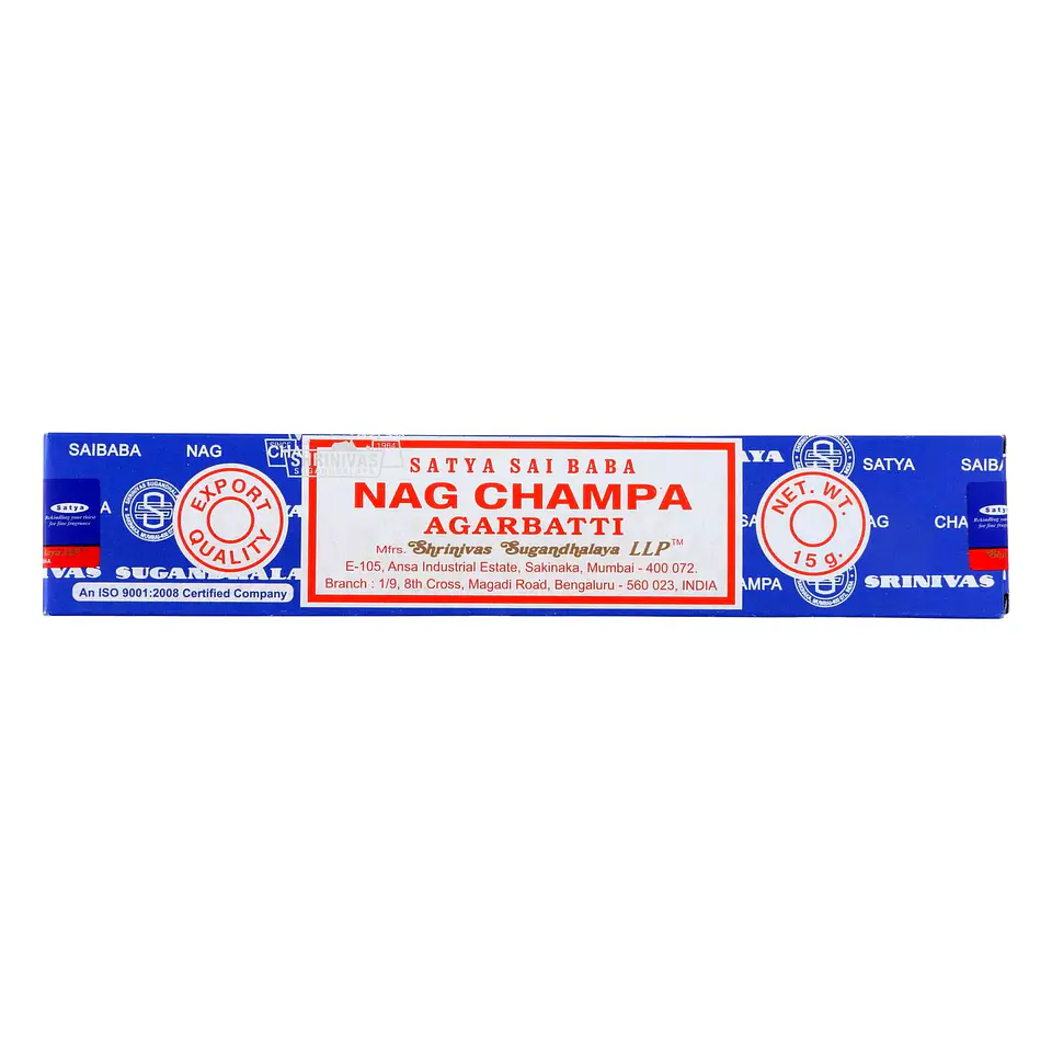 Incienso Sahumerio Nag Champa Satya Sai Baba Agarbatti - Meditación 5