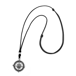 Collar Ajustable con Dije de Brújula