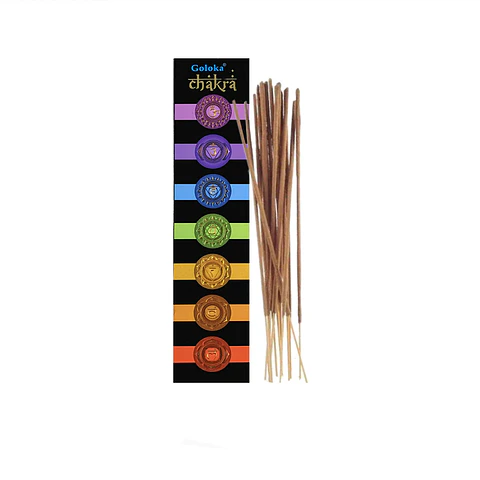 Incienso Sahumerio 7 Chakras Goloka Masala - Equilibrio Energético