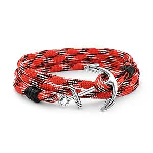 Pulsera con Ancla Cordón Paracord Camuflado 