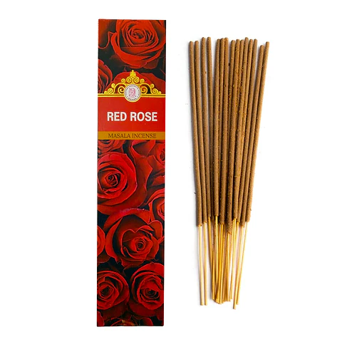 Incienso Sahumerio Rosa Roja Goloka Masala – Amor y Armonía