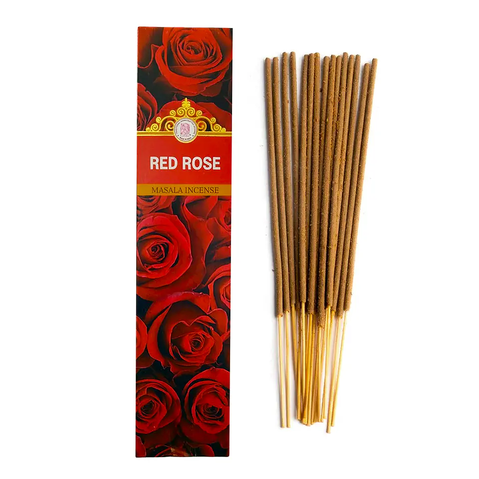 Incienso Sahumerio Rosa Roja Goloka Masala – Amor y Armonía 1