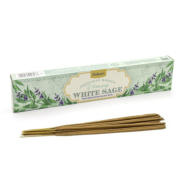 Incienso Tulasi Masala Salvia Blanca - Limpieza y Protección 1