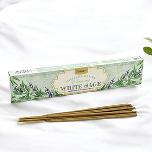 Incienso Tulasi Salvia Blanca – Limpieza y Renovación Energética
