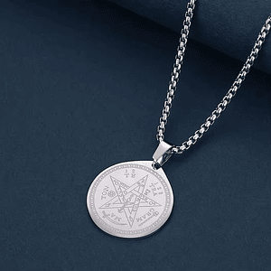 Cadena Tetragrámaton Pentagrama Estrella Acero