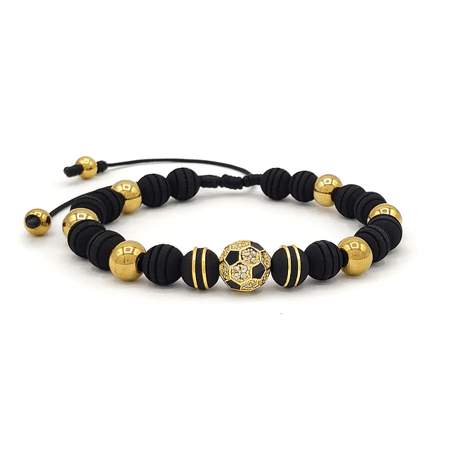 Pulsera Balón Futbol Neopreno Acero 1