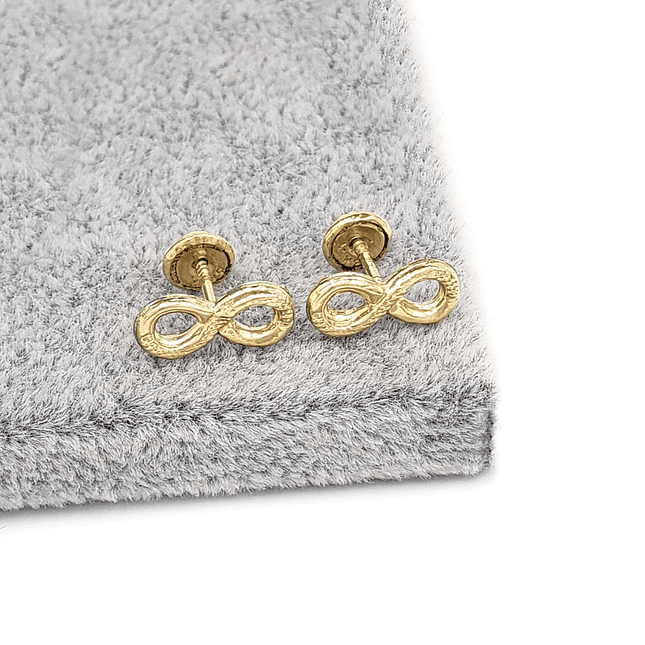 Topos Aretes Infinitos Oro Laminado 18k 4