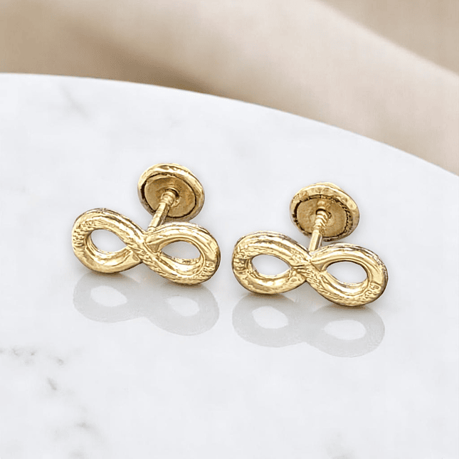 Topos Aretes Infinitos Oro Laminado 18k 3