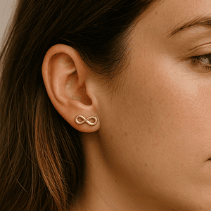Topos Aretes Infinitos Oro Laminado 18k