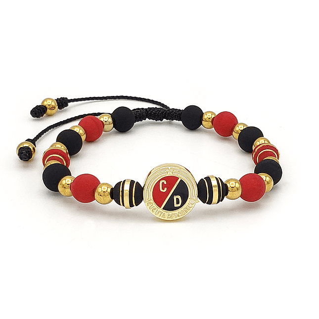 Pulsera Cúcuta Deportivo Neopreno Acero Dorado 1