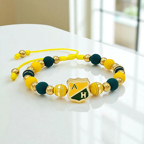 Pulsera Atlético Huila Neopreno Acero Dorado
