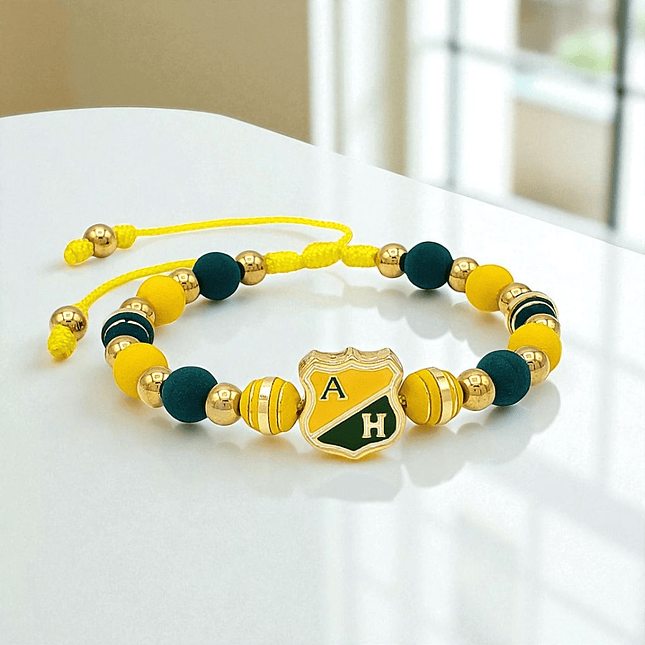 Pulsera Atlético Huila Neopreno Acero Dorado 2