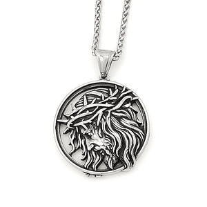 Cadena Jesucristo Corona Acero Inoxidable