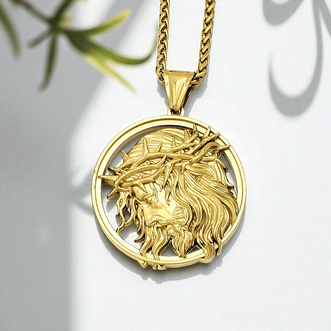 Cadena Jesucristo Corona Acero Inoxidable 6