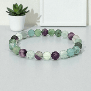 Pulsera Piedra Fluorita 8mm