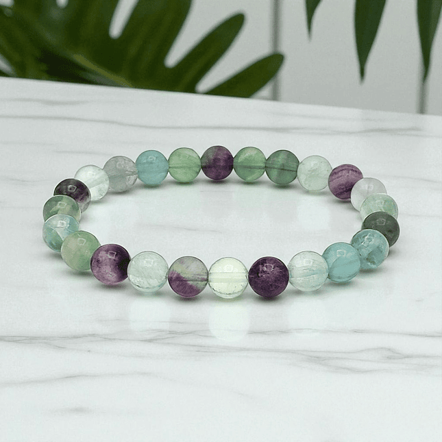 Pulsera Piedra Fluorita 8mm 4