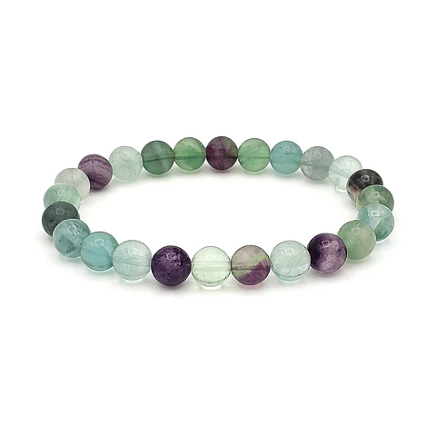 Pulsera Piedra Fluorita Natural 8mm