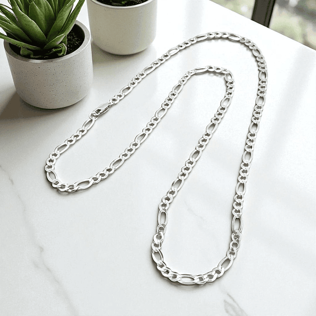 Cadena de Plata Ley 925 Modelo 3x1 (5mm) 4