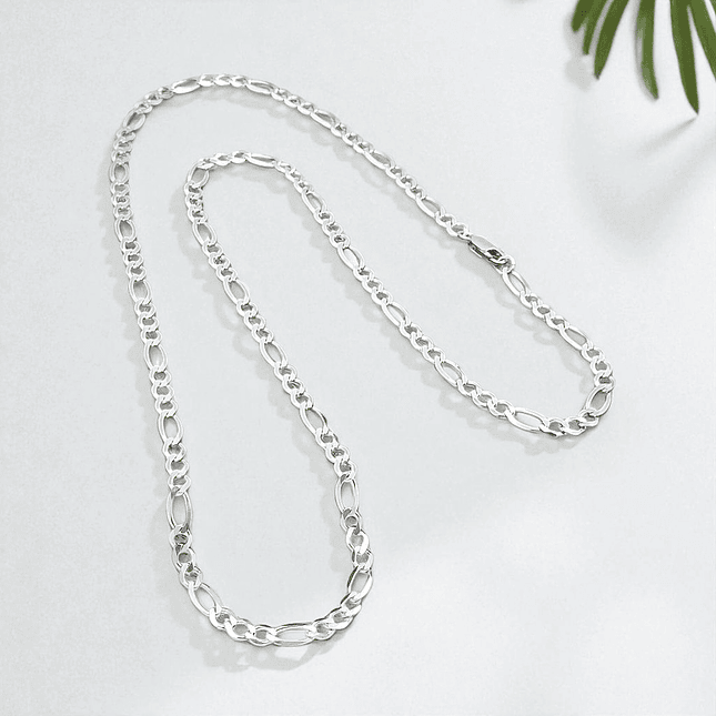 Cadena de Plata Ley 925 Modelo 3x1 (5mm) 3