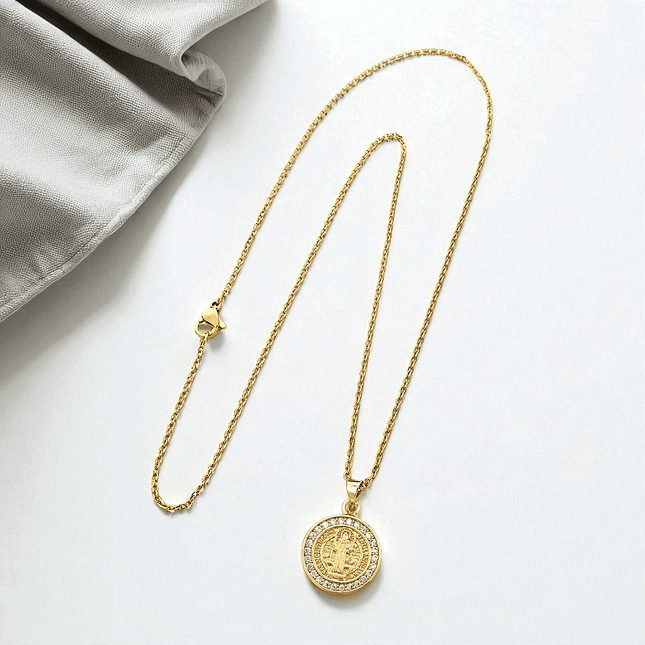 Collar Cadena con Dije del San Benito de Abad 4