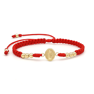 Pulsera Virgen Guadalupe Oro Laminado 18k