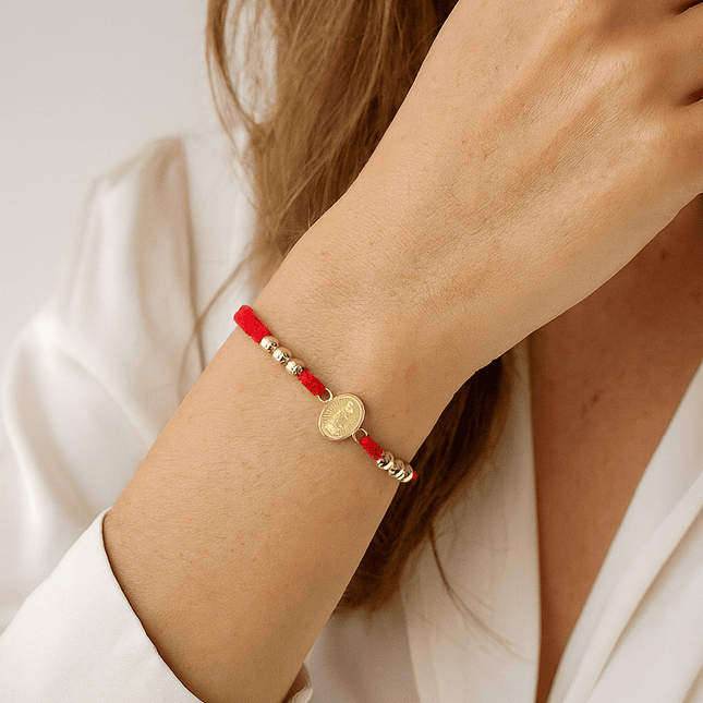 Pulsera Virgen Guadalupe Oro Laminado 18k 7