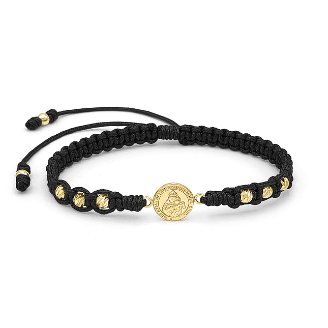 Pulsera Virgen del Carmen Oro Laminado 18k Diamantado 2