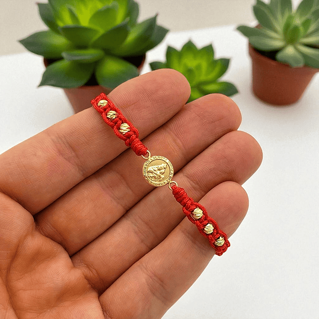 Pulsera Virgen del Carmen Oro Laminado 18k Diamantado 5