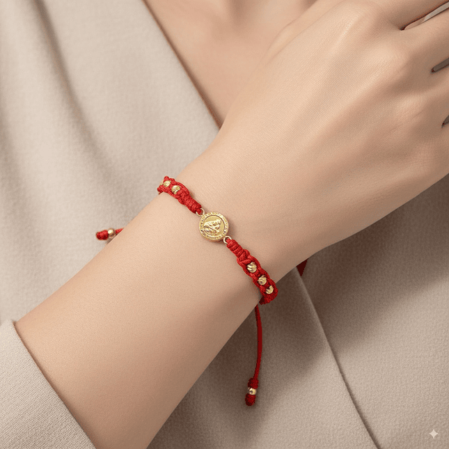 Pulsera Virgen del Carmen Oro Laminado 18k Diamantado 6